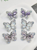 Girls' Two-piece Bling Butterfly Shoelace Buckles childrensterritory