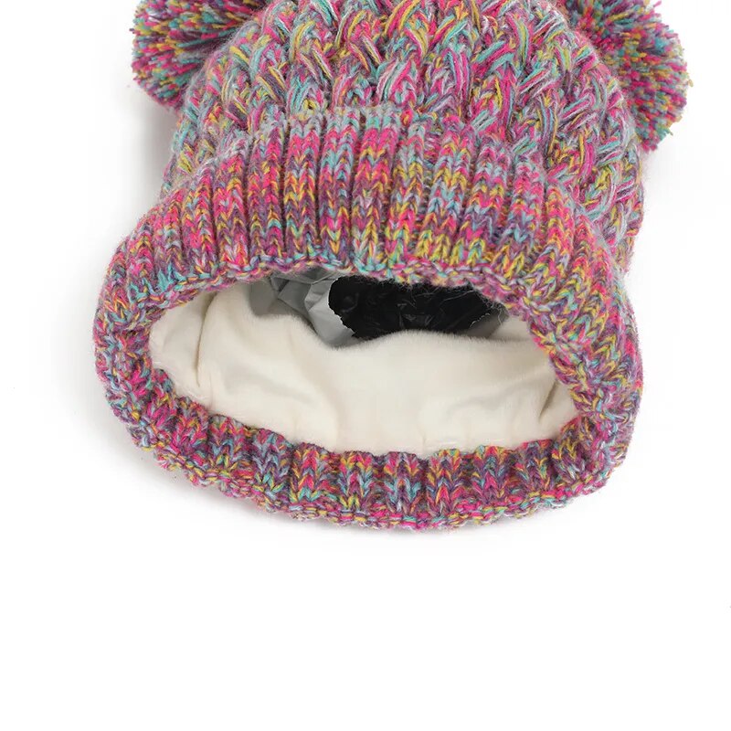 Thick Knitting Warm Baby/Kids Hat Gloves Scarf Set childrensterritory