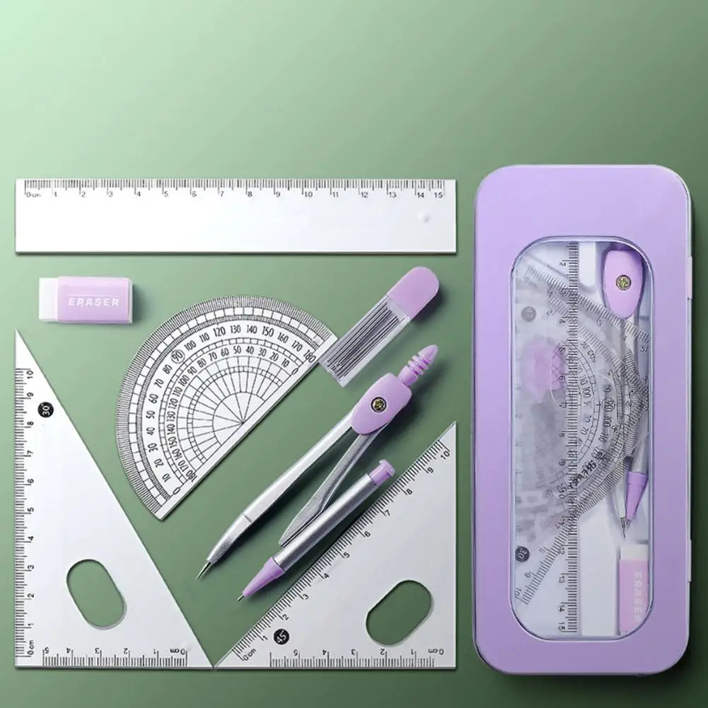 7 Pieces Student Mathematical Geometry Set childrensterritory