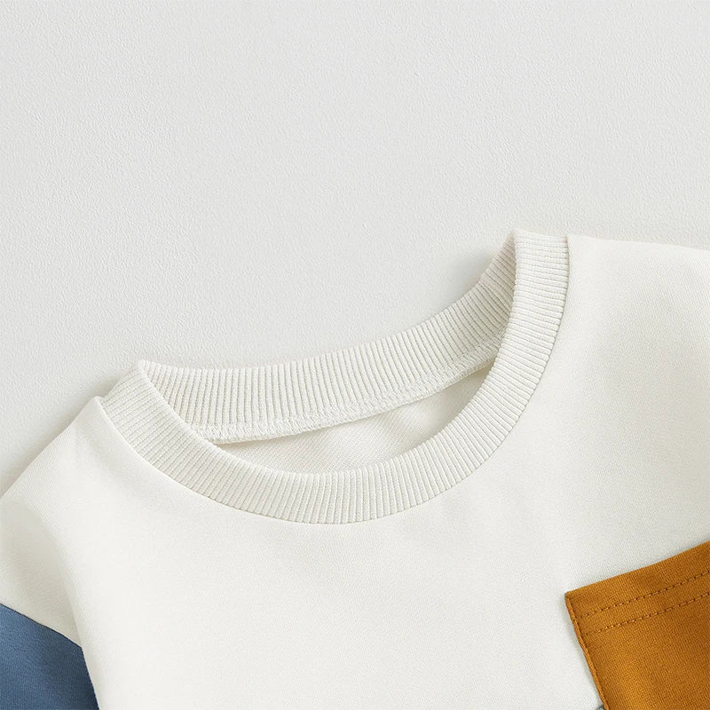 Baby Boys' Long-Sleeved Casual Winter Clothing Set