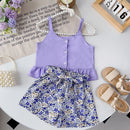 2pcs Summer Short Clothing Set For Girls childrensterritory