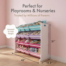 Space-Efficient Toys Storage Metal Shelving Unit