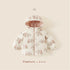 Little Girls Cartoon Print Down Hooded Jackets for Winter childrensterritory