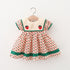Plaid Baby Girls Summer Dresses with Navy Collar childrensterritory