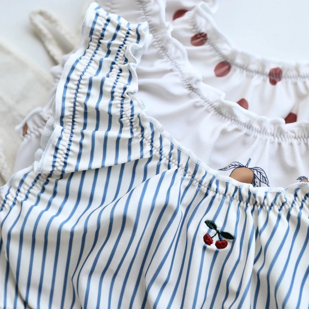 Baby Girl Stripe / Solid Color / Print Pattern Swimwear