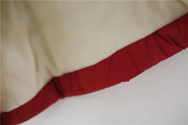 Girls' Long-Sleeved Soft Winter Jacket