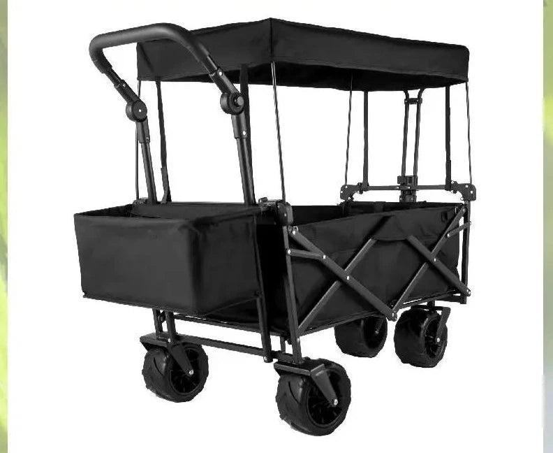 Folding Wagon Utility Carts With Removable Canopy &amp; Wheels childrensterritory