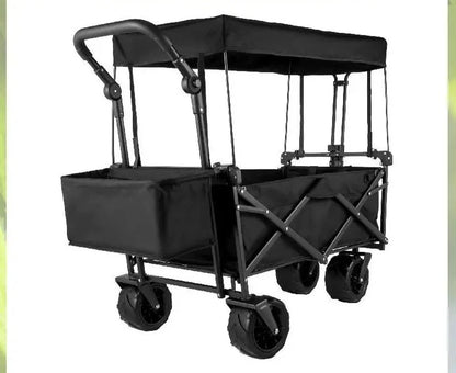 Folding Wagon Utility Carts With Removable Canopy &amp; Wheels childrensterritory