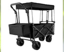 Folding Wagon Utility Carts With Removable Canopy & Wheels childrensterritory
