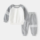 Little Boys Color Patchwork Two-Piece Casual Tracksuits childrensterritory
