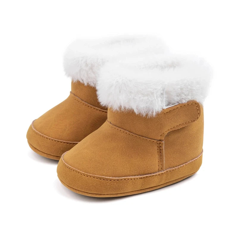 Baby Kids Fur Design Soft Casual Shoes