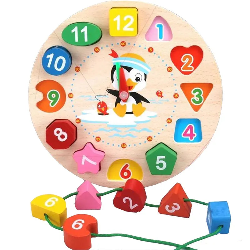 Kids Shape Matching Wooden Puzzle Educational Toys childrensterritory