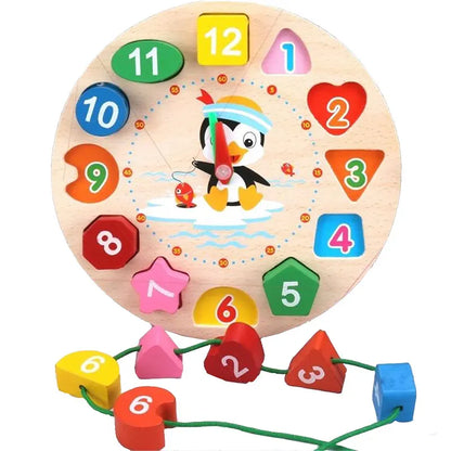 Kids Shape Matching Wooden Puzzle Educational Toys childrensterritory