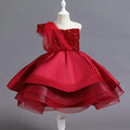 Elegant Kids Girls Sequin Design Formal Evening Party Dresses childrensterritory
