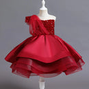 Elegant Kids Girls Sequin Design Formal Evening Party Dresses childrensterritory