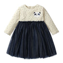 Girls Full Sleeves Cartoon Rabbit Print Dresses childrensterritory
