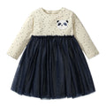 Long-Sleeved Sweetheart Lapel Collar Design Dresses for Girls childrensterritory