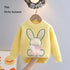 Kids Girls Cartoon Rabbit Design Fall Winter Pullover childrensterritory