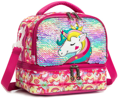 Waterproof Kids Dinosaur Unicorn Insulated Lunch Bag childrensterritory