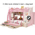 High And Low Pink Princess Castle Kids Bed childrensterritory