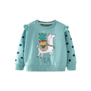 Full-Sleeve Cartoon Print Sweatshirts For Girls childrensterritory