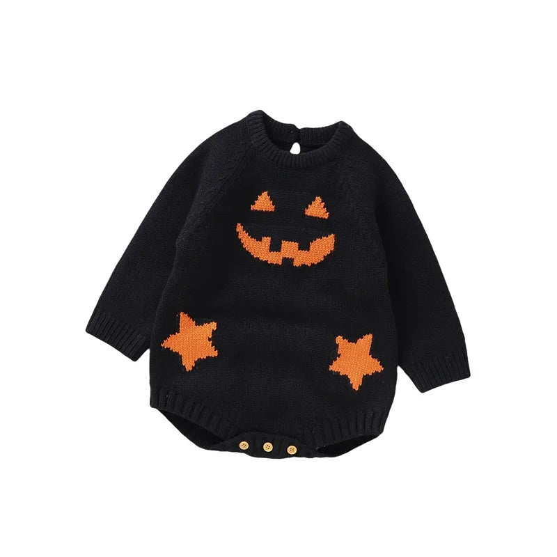 Knitted Acrylic Newborn Baby Halloween Bodysuit
