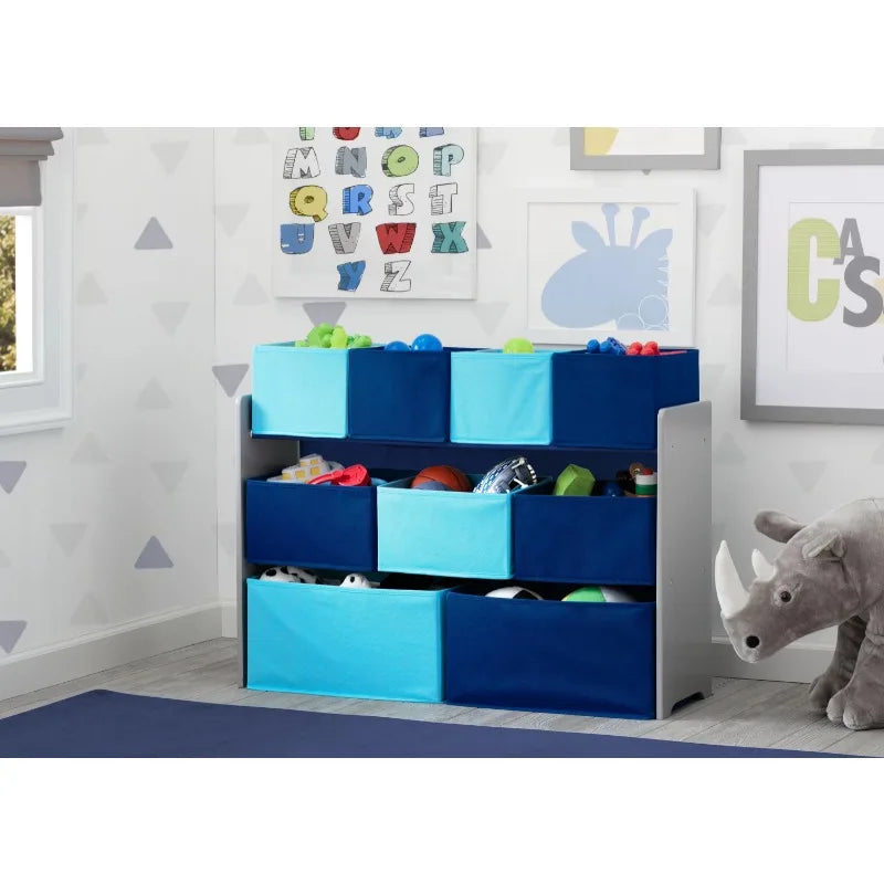 Kids Multi-Bin Toy Organizer with Storage Bins
