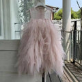 Kids Girls Sequins Tutu Layered Sleeveless Party Dress childrensterritory