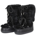 Fluffy Faux Fur Middle Calf Platform Snow Boots for Women childrensterritory