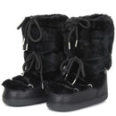 Fluffy Faux Fur Middle Calf Platform Snow Boots for Women childrensterritory