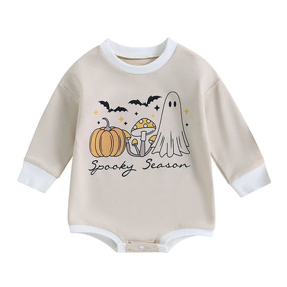 Infant Girl Long Sleeve Halloween Themed Bodysuit