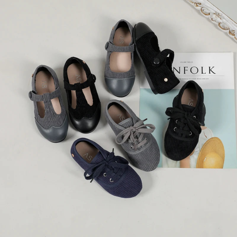 Little Boys and Girls Slip On Black Leather Shoes childrensterritory