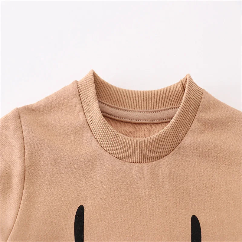 Cartoon Animal Print Long Sleeve Kids Boys Sweatshirts