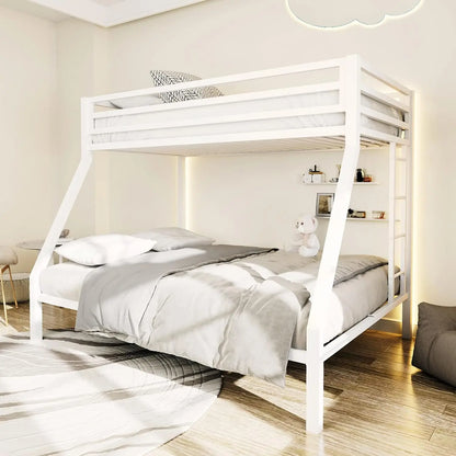 Twin Over Full-Size Beds with Sturdy Guard Rail &amp; Removable Ladder childrensterritory