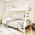 Twin Over Full-Size Beds with Sturdy Guard Rail & Removable Ladder childrensterritory