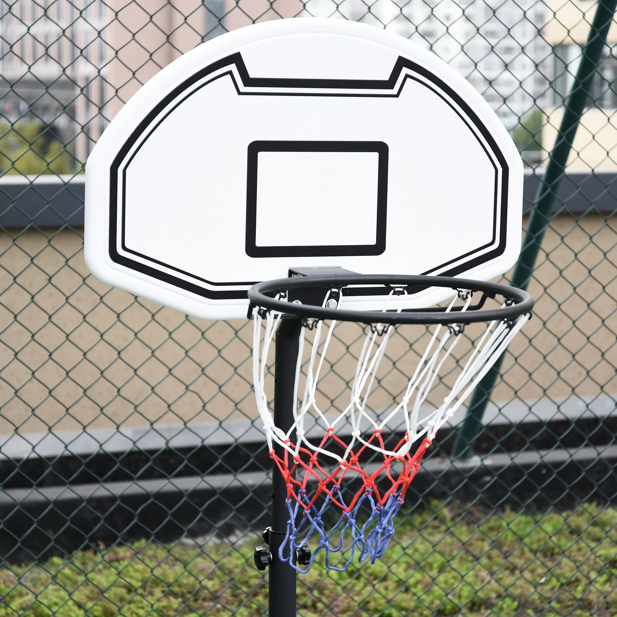 Kids-Friendly and Adjustable Outdoor Basketball Hoop