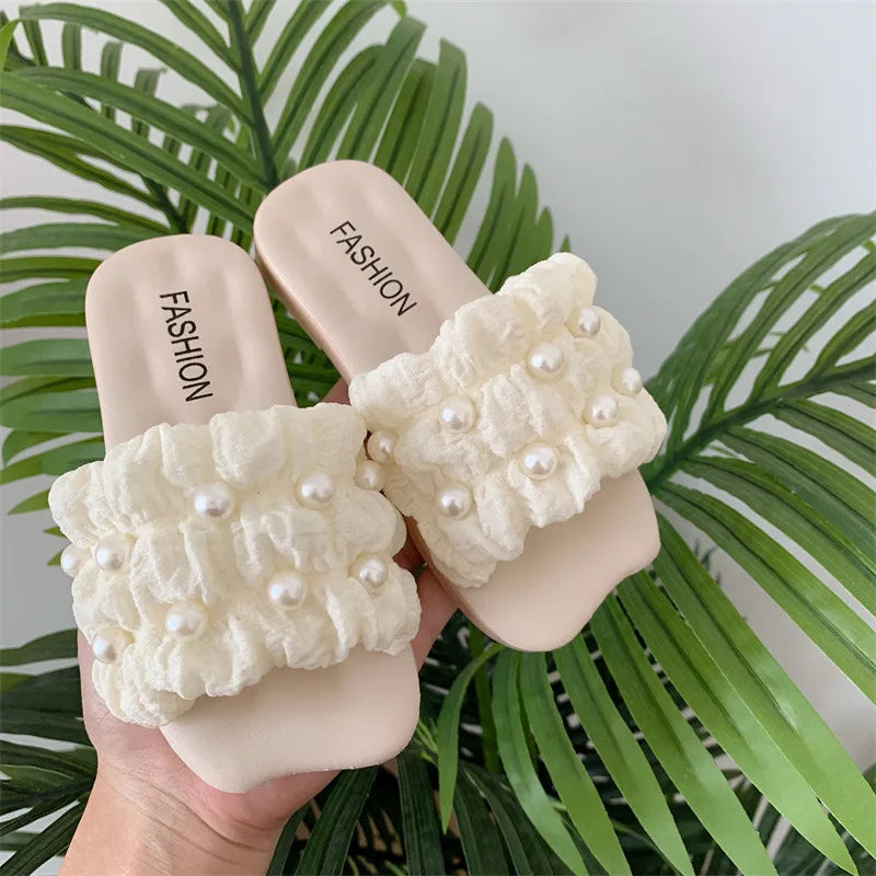 Korean Version Flat Summer Slippers for Kids Girls