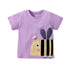 Unicorn Appliques Kids Girls Summer Tops Tees childrensterritory