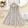 Kids Girls Floral Design Summer Princess Dresses childrensterritory