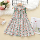 Kids Girls Floral Design Summer Princess Dresses childrensterritory