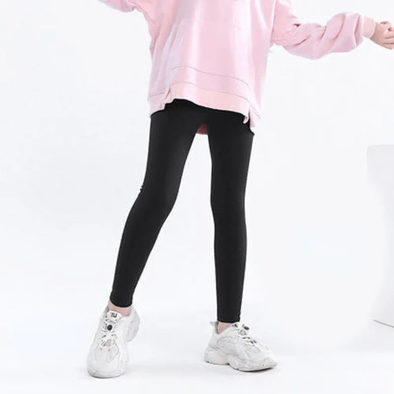 Casual Ankle-Length Kid Girl Thin Tights Sweatpants childrensterritory