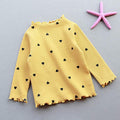 Lovely Heart Print Kids Girls Knitted Sweater childrensterritory