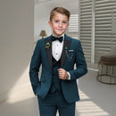 Kids Boy's 4-Piece Tuxedo Suits Set for Wedding Party childrensterritory