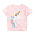 Kids Girls Lovely Unicorn Design Casual Tops childrensterritory