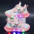 Kids Cartoon Mermaid Design Sports Shoes with Lights childrensterritory