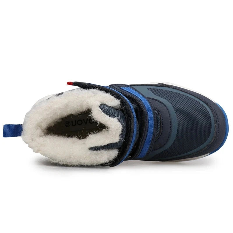 Kids Boys Outdoor Warm Long Snow Boots With Fur childrensterritory