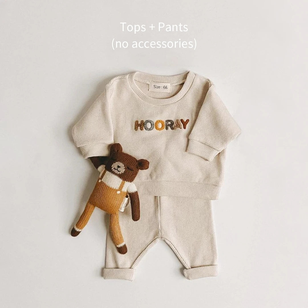 Baby Boy/Girl Casual Tops + Loose Trousers 2pcs Set