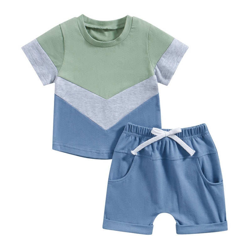 Baby Boys Short Sleeve Tops and Shorts Set for Summer childrensterritory