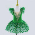 Modern Sequined Flower Tutu Ballet Dresses For Girls childrensterritory