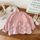 Girls' Long-Sleeved Soft Winter Sweater childrensterritory